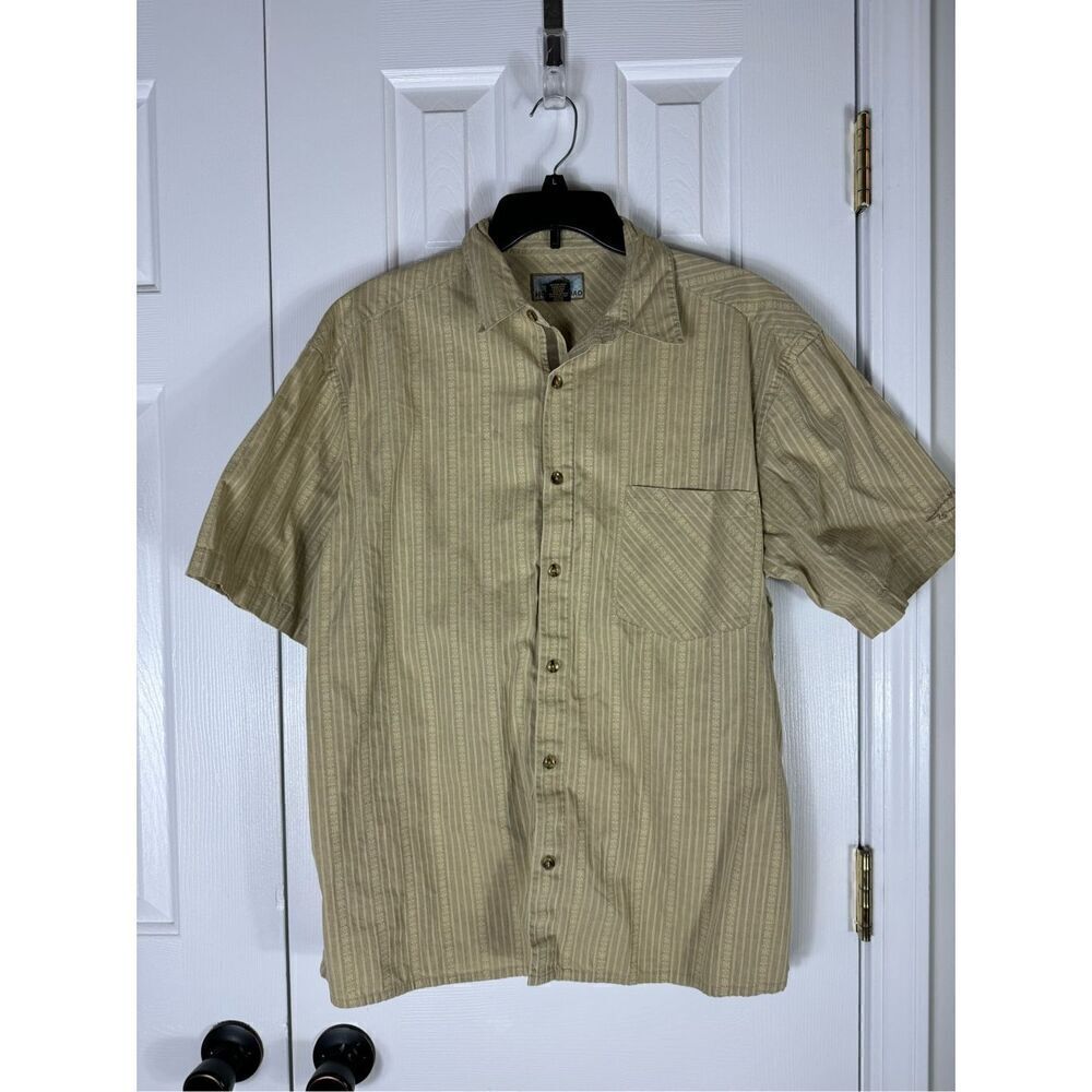 Horny Toad Mens Button Front Shirt Size L
